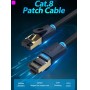 Купить ᐈ Кривой Рог ᐈ Низкая цена ᐈ Патч-корд Vention CAT 8 SFTP Ethernet, 0.5 m, Black (IKABD)
