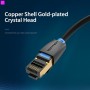 Купить ᐈ Кривой Рог ᐈ Низкая цена ᐈ Патч-корд Vention CAT 8 SFTP Ethernet, 0.5 m, Black (IKABD)