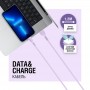 Кабель ACCLAB AL-CBCOLOR-L1PP USB - Lightning (M/M), 1.2 м, Purple (1283126518218)