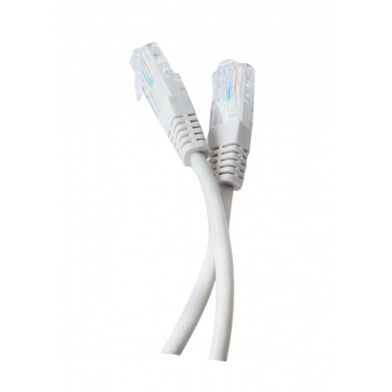 Купить ᐈ Кривой Рог ᐈ Низкая цена ᐈ Патч-корд литой Tecro UTP-RJ45-0300, RJ45, Cat.5e, 3m, серый