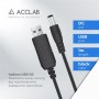 Кабель живлення ACCLAB USB - DC (M/M), 5.5х2.1 мм, 9V, 1A, 1 м, Black (1283126552830)