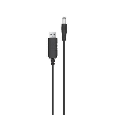 Кабель живлення ACCLAB USB - DC (M/M), 5.5х2.5 мм, 12V, 1A, 1 м, Black (1283126552847)