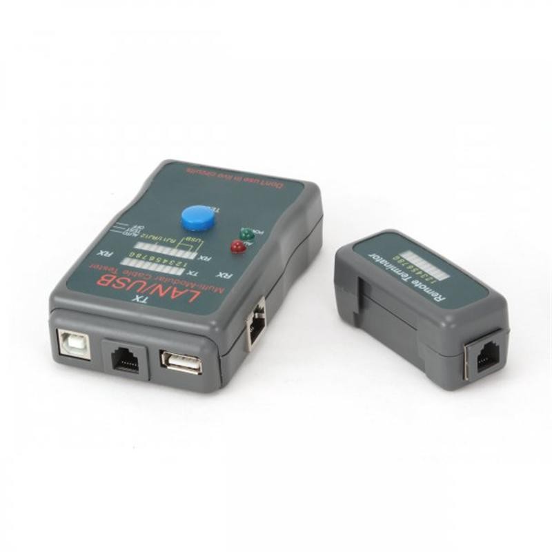 Купить ᐈ Кривой Рог ᐈ Низкая цена ᐈ Тестер кабельный Cablexpert NCT-2 для UTP, STP, USB кабелей