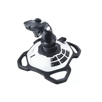 Купить ᐈ Кривой Рог ᐈ Низкая цена ᐈ Джойстик Logitech Extreme 3D Pro (942-000031) черно-белый USB