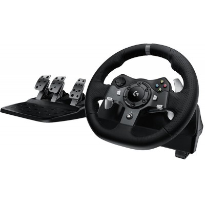Купить ᐈ Кривой Рог ᐈ Низкая цена ᐈ Руль Logitech G920 Driving Force PC/Xbox One Black (941-000123)