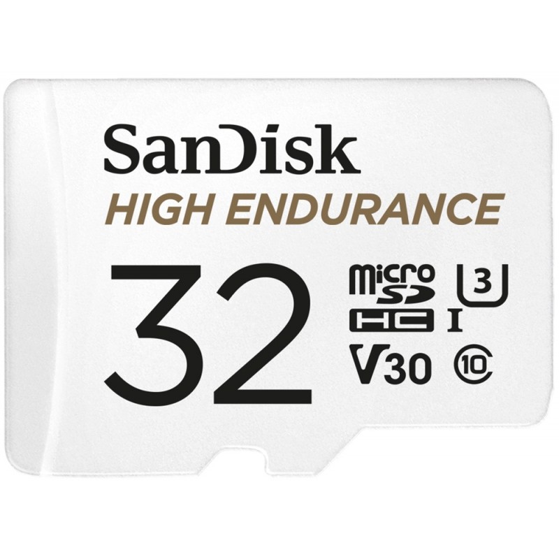Купить ᐈ Кривой Рог ᐈ Низкая цена ᐈ Карта памяти MicroSDXC 32GB UHS-I/U3 Class 10 SanDisk High Endurance R100/W40MB/s + SD-adapt
