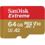 Купить ᐈ Кривой Рог ᐈ Низкая цена ᐈ Карта памяти MicroSDXC 64GB C10 UHS-I SanDisk Extreme V30 U3 R170/W80MB/s + SD (SDSQXAH-064G