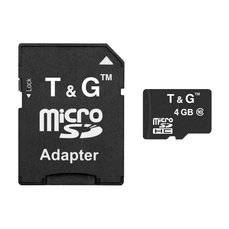 Купить ᐈ Кривой Рог ᐈ Низкая цена ᐈ Карта памяти MicroSDHC 4GB Class 10 T&G + SD-adapter (TG-4GBSDCL10-01)