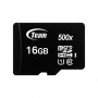 Купить ᐈ Кривой Рог ᐈ Низкая цена ᐈ Карта памяти MicroSDHC  16GB UHS-I Class 10 Team Black + SD-adapter (TUSDH16GCL10U03)