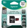 Купить ᐈ Кривой Рог ᐈ Низкая цена ᐈ Карта памяти MicroSDHC  32GB UHS-I Class 10 Apacer + SD adapter (AP32GMCSH10U5-R)