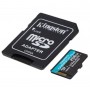 Купить ᐈ Кривой Рог ᐈ Низкая цена ᐈ Карта памяти MicroSDXC  256GB UHS-I/U3 Class 10 Kingston Canvas Go! Plus R170/W90MB/s + SD-а