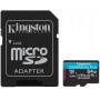 Купить ᐈ Кривой Рог ᐈ Низкая цена ᐈ Карта памяти MicroSDXC  64GB UHS-I/U3 Class 10 Kingston Canvas Go! Plus R170/W70MB/s + SD-ад