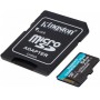 Купить ᐈ Кривой Рог ᐈ Низкая цена ᐈ Карта памяти MicroSDXC  64GB UHS-I/U3 Class 10 Kingston Canvas Go! Plus R170/W70MB/s + SD-ад