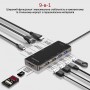 Купить ᐈ Кривой Рог ᐈ Низкая цена ᐈ Концентратор USB Promate PrimeHub USB-C Grey (primehub-go.grey)