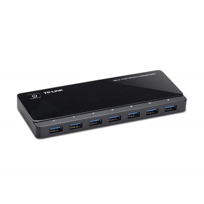 Купить ᐈ Кривой Рог ᐈ Низкая цена ᐈ Концентратор USB3.0 TP-Link UH720 Black 7хUSB3.0