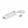 Купить ᐈ Кривой Рог ᐈ Низкая цена ᐈ Концентратор USB2.0 Voltronic 7хUSB2.0 White (YT-H7S-W/12904), Blister