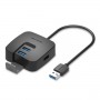 Купить ᐈ Кривой Рог ᐈ Низкая цена ᐈ Концентратор Vention 4-Port USB 3.0, 0.5 m (CHBBD)