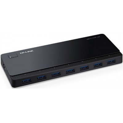 Купить ᐈ Кривой Рог ᐈ Низкая цена ᐈ Концентратор USB3.0 TP-Link UH700 Black 7хUSB3.0