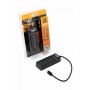 Купить ᐈ Кривой Рог ᐈ Низкая цена ᐈ Концентратор USB Frime (1х3.0&3x2.0) Type-C Black (FH-20060)
