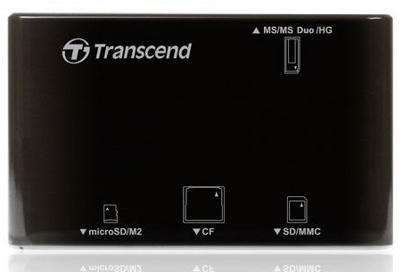 Купить ᐈ Кривой Рог ᐈ Низкая цена ᐈ Кардридер USB2.0 Transcend RDP8 Black (TS-RDP8K)