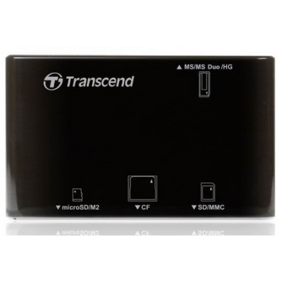 Купить ᐈ Кривой Рог ᐈ Низкая цена ᐈ Кардридер USB2.0 Transcend RDP8 Black (TS-RDP8K)