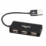 Купить ᐈ Кривой Рог ᐈ Низкая цена ᐈ Концентратор USB 2.0 Frime 4хUSB2.0 Black (FH-20030)