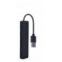 Купить ᐈ Кривой Рог ᐈ Низкая цена ᐈ Концентратор USB 3.0 Gembird 4хUSB3.0, пластик, Black (UHB-U3P4-04)