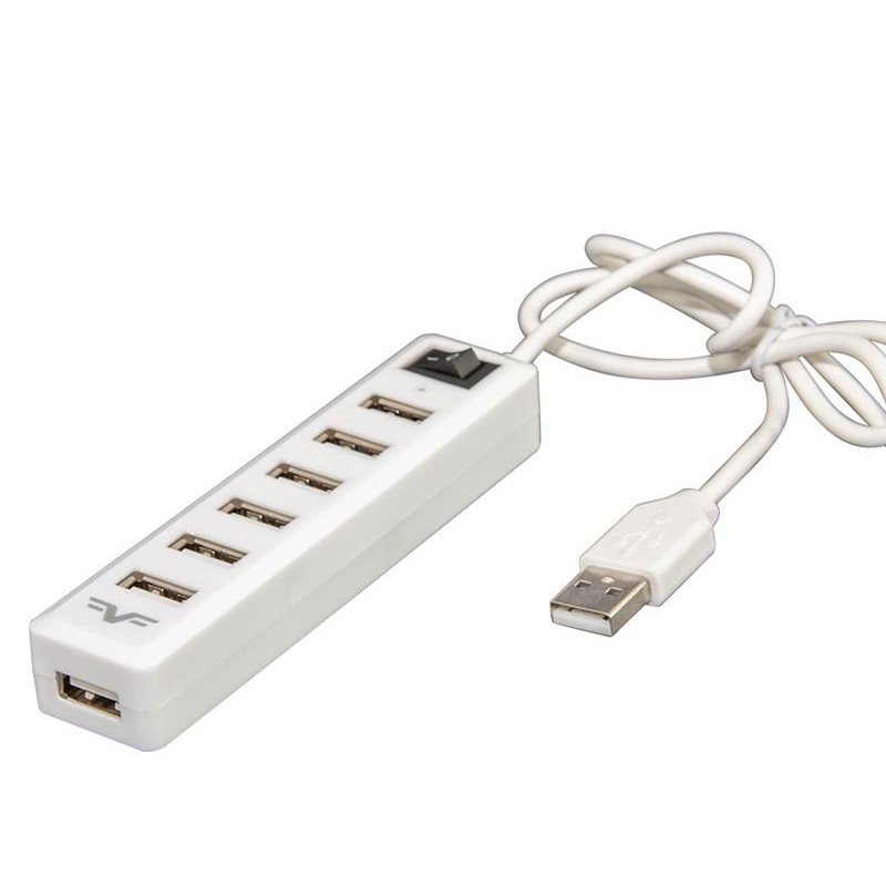 Купить ᐈ Кривой Рог ᐈ Низкая цена ᐈ Концентратор USB 2.0 Frime 7хUSB2.0 White (FH-20041)