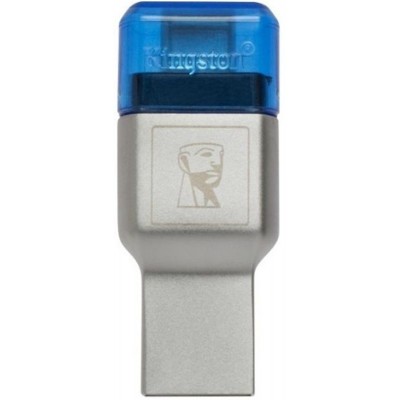 Купить ᐈ Кривой Рог ᐈ Низкая цена ᐈ Кардридер Kingston MobileLite Duo 3C Dual Interface USB3.1 Type-A and Type-C microSD (FCR-ML