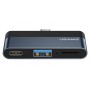 Купить ᐈ Кривой Рог ᐈ Низкая цена ᐈ Концентратор USB Type-C Usams US-SJ491 Mini HUB Black (SJ491HUB01)
