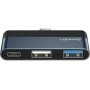 Купить ᐈ Кривой Рог ᐈ Низкая цена ᐈ Концентратор USB Type-C Usams US-SJ490 Mini HUB Black (SJ490HUB01)