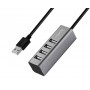 Купить ᐈ Кривой Рог ᐈ Низкая цена ᐈ Концентратор USB2.0 Hoco HB1 4хUSB2.0 Tarnish (HB1UT)