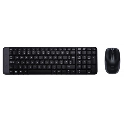 Купить ᐈ Кривой Рог ᐈ Низкая цена ᐈ Комплект (клавиатура, мышь) беспроводной Logitech MK220 Black USB (920-003168)