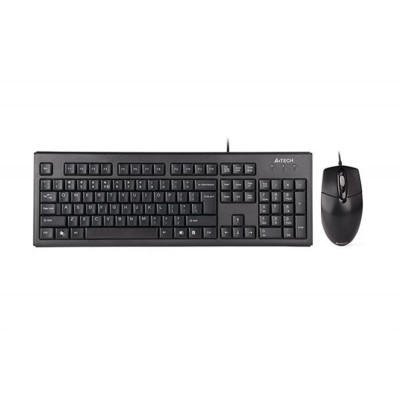 Купить ᐈ Кривой Рог ᐈ Низкая цена ᐈ Комплект (клавиатура, мышь) A4Tech KR-8372 Black USB