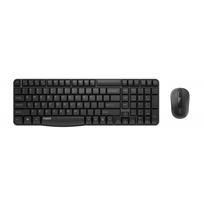 Купить ᐈ Кривой Рог ᐈ Низкая цена ᐈ Комплект (клавиатура, мышь) Rapoo X1800S Combo Wireless Black