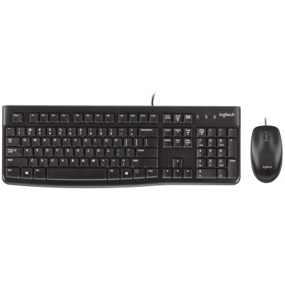 Купить ᐈ Кривой Рог ᐈ Низкая цена ᐈ Комплект (клавиатура, мышь) Logitech MK120 Black USB (920-002563)