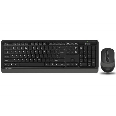 Купить ᐈ Кривой Рог ᐈ Низкая цена ᐈ Комплект (клавиатура, мышь) беспроводной A4Tech FG1012S Black/Grey