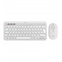 Купить ᐈ Кривой Рог ᐈ Низкая цена ᐈ Комплект (клавиатура, мышь) беспроводной Logitech Pebble 2 Combo White (920-012240)
