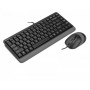 Купить ᐈ Кривой Рог ᐈ Низкая цена ᐈ Комплект (клавиатура, мышь) A4Tech Fstyler F1110 Grey USB