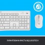 Купить ᐈ Кривой Рог ᐈ Низкая цена ᐈ Комплект (клавиатура, мышь) беспроводной Logitech MK295 Combo White USB (920-009824)
