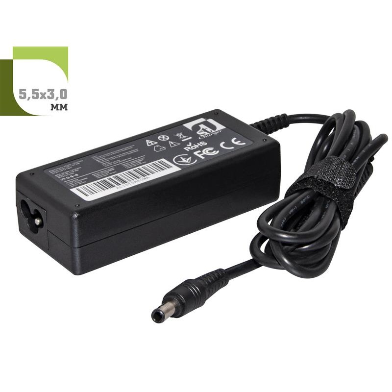 Купить ᐈ Кривой Рог ᐈ Низкая цена ᐈ Блок питания 1StCharger для ноутбука Samsung 19V 60W 3.16A 5.5x3.0 (AC1STSA60WA)