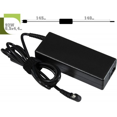 Купить ᐈ Кривой Рог ᐈ Низкая цена ᐈ Блок питания 1StCharger для ноутбука Sony 19.5V 92W 4.7A 6.5х4.4мм + каб.пит. (AC1STSO92WA2)