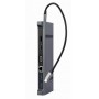 Купить ᐈ Кривой Рог ᐈ Низкая цена ᐈ Док-станция Cablexpert USB-C 9-в-1 (A-CM-COMBO9-02) USB-хаб + HDMI/VGA/PD/LAN/3.5-мм аудио