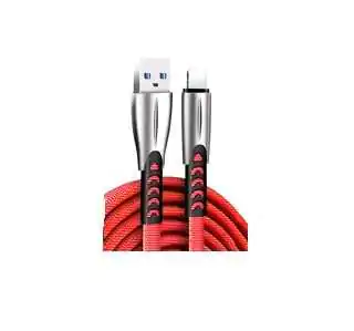 Купить ᐈ Кривой Рог ᐈ Низкая цена ᐈ Кабель ColorWay USB-USB-C, 2.4А, 1м, Red (CW-CBUC012-RD)