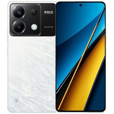 Купити Смартфон Xiaomi Poco X6 5G 8/256GB Dual Sim White; 6.67" (2712х1220) AMOLED / Qualcomm Snapdragon 7s Gen 2 / ОЗУ 8 ГБ / 2