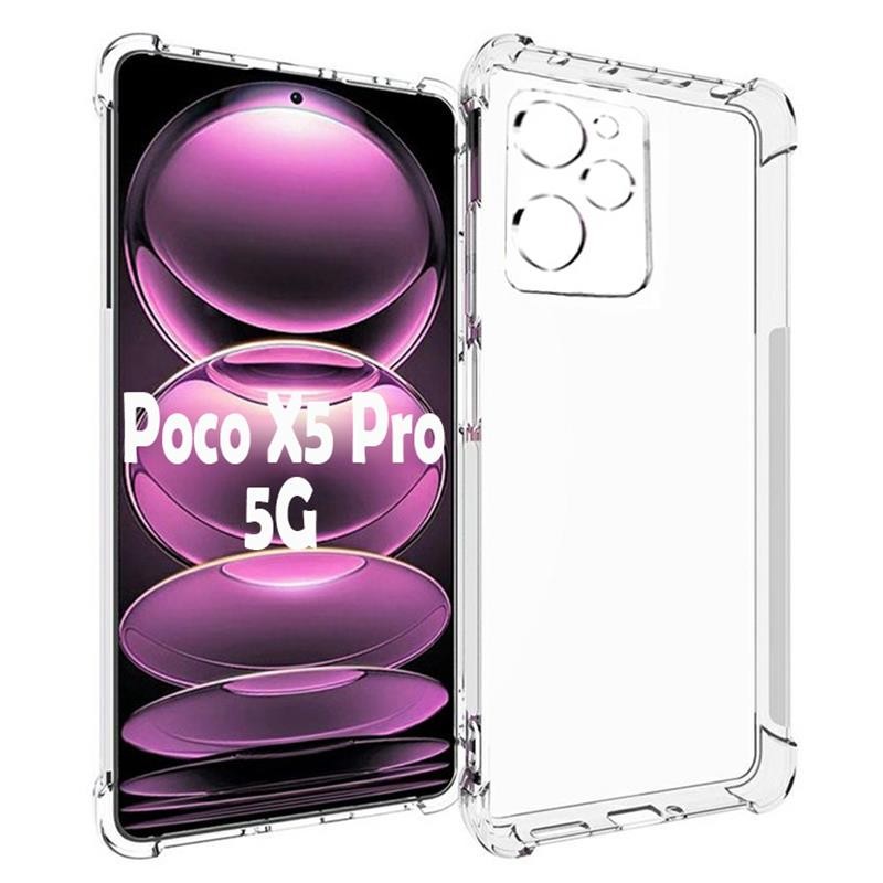 Купить ᐈ Кривой Рог ᐈ Низкая цена ᐈ Чехол-накладка BeCover Anti-Shock для Xiaomi Poco X5 Pro 5G Clear (708896)