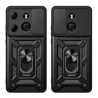 Купить ᐈ Кривой Рог ᐈ Низкая цена ᐈ Чeхол-накладка BeCover Military для Tecno Spark Go 2023 (BF7) Black (709151)