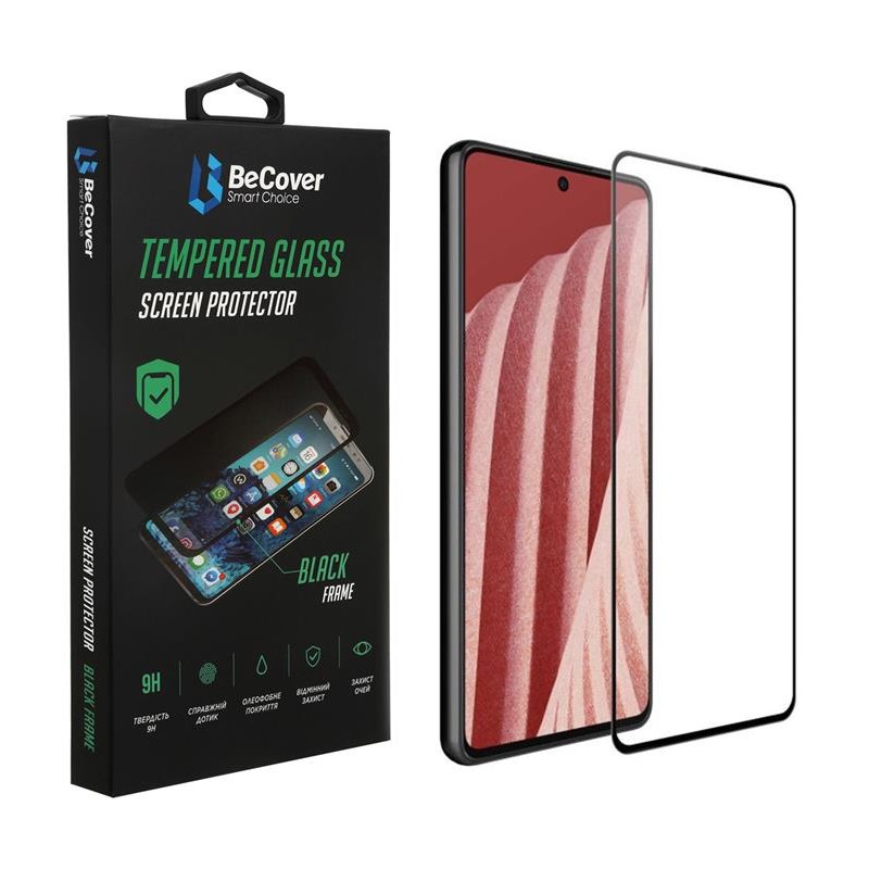 Купить ᐈ Кривой Рог ᐈ Низкая цена ᐈ Защитное стекло BeCover для Samsung Galaxy A73 SM-A736 Black (707323)