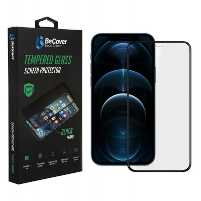 Купить ᐈ Кривой Рог ᐈ Низкая цена ᐈ Защитное стекло BeCover для Apple iPhone 13 Mini Black (706665)