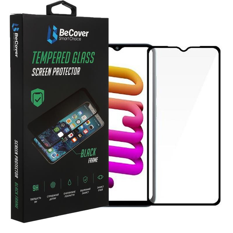 Купить ᐈ Кривой Рог ᐈ Низкая цена ᐈ Защитное стекло BeCover для Xiaomi Poco M5 4G Black (708148)